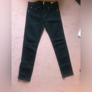 Rag and bone skinny black jean.